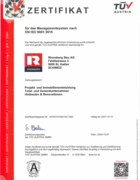 ISO 9001 QM, ISO 14001 UM Rhomberg Bau AG