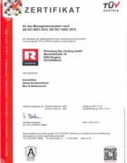 ISO 9001 QM, ISO 14001 UM Rhomberg Bau Gruppe