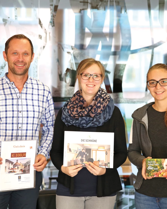 Die Gewinner der Rhomberg Mobilitätsverlosung 2017.