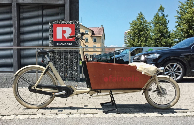 Praktische Sache: viel Stauraum dank fairvelo.