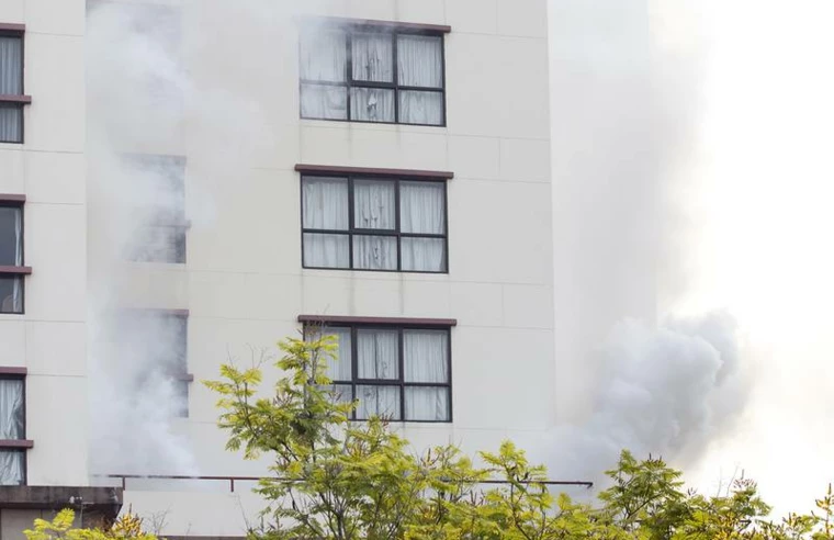 Brand in einem Mehrfamilienhaus